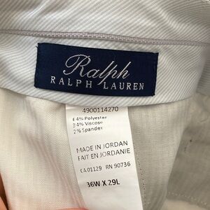 Ralph Lauren Blue Label Textured Dress Pants, 36W 29 L, Made in Jordan